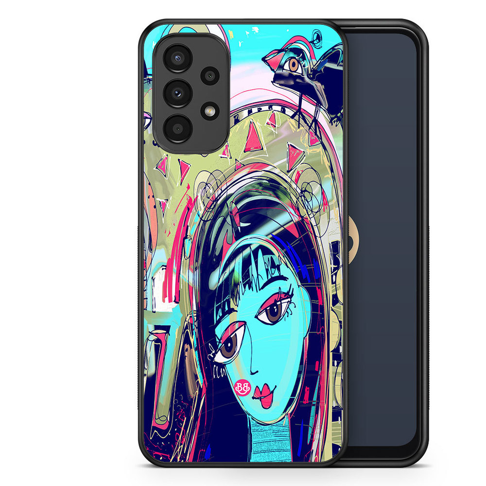 Samsung Galaxy A13 Case - Abstract Cat