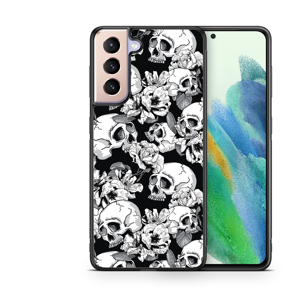 Samsung Galaxy S21 FE 5G Case - Skull & Roses