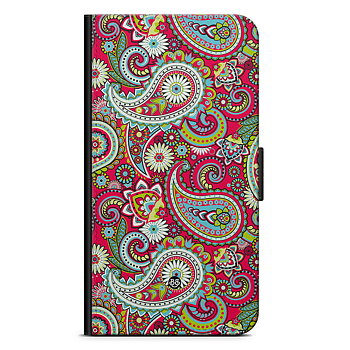 Motorola Moto E20 Wallet Case - Röd Paisley