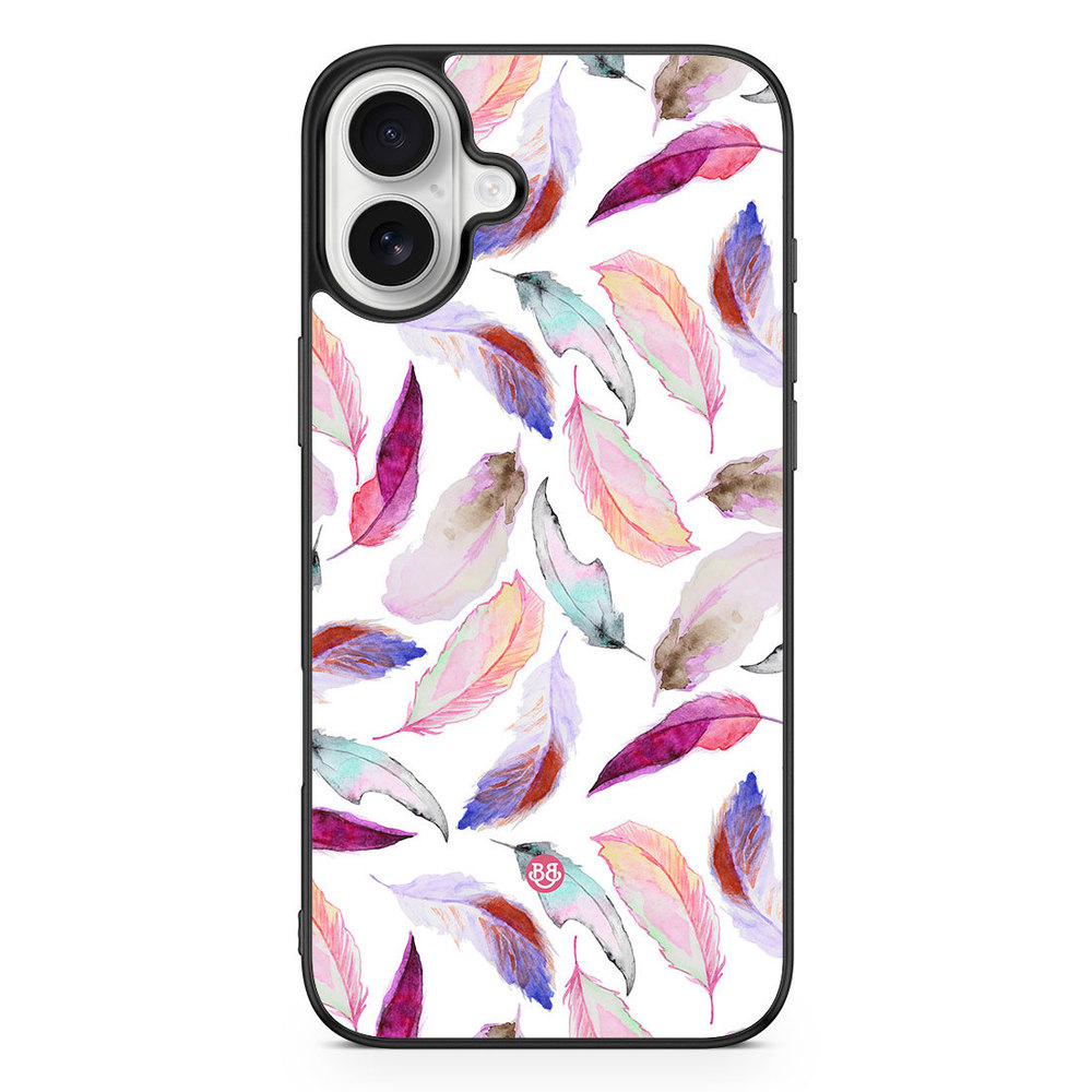 iPhone 16 Plus Case - Watercolor Feathers