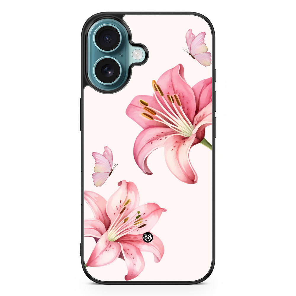 iPhone 16 Case - WILD BLOOM - Pink Lily