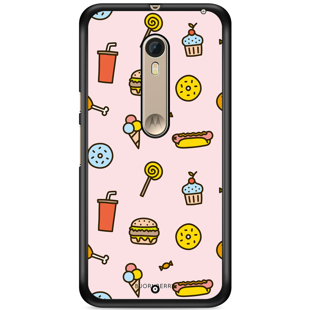 Moto X Style Case - Junk Food Pattern