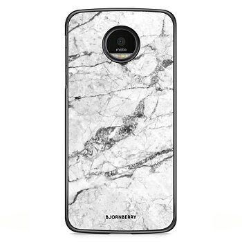 Motorola Moto G5S Plus Skal - Vit Marmor