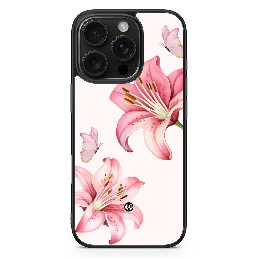 iPhone 16 Pro Case - WILD BLOOM - Pink Lily