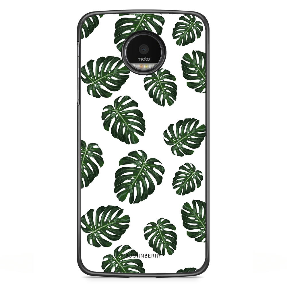 Motorola Moto G5S Plus Skal - Monstera Mönster