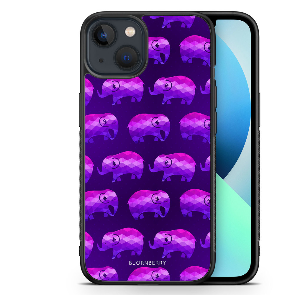 iPhone 13 Mini Case - Purple Elephant