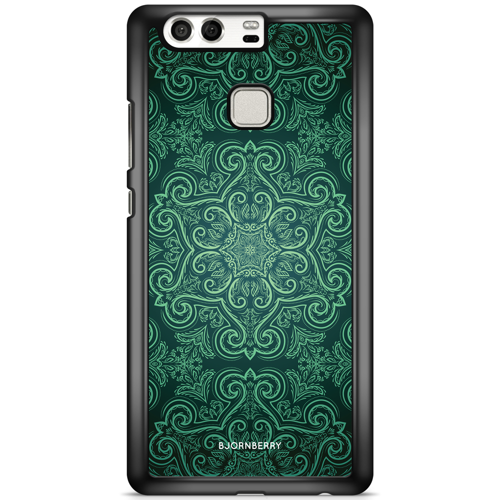Huawei P9 Case - Green Retro Pattern