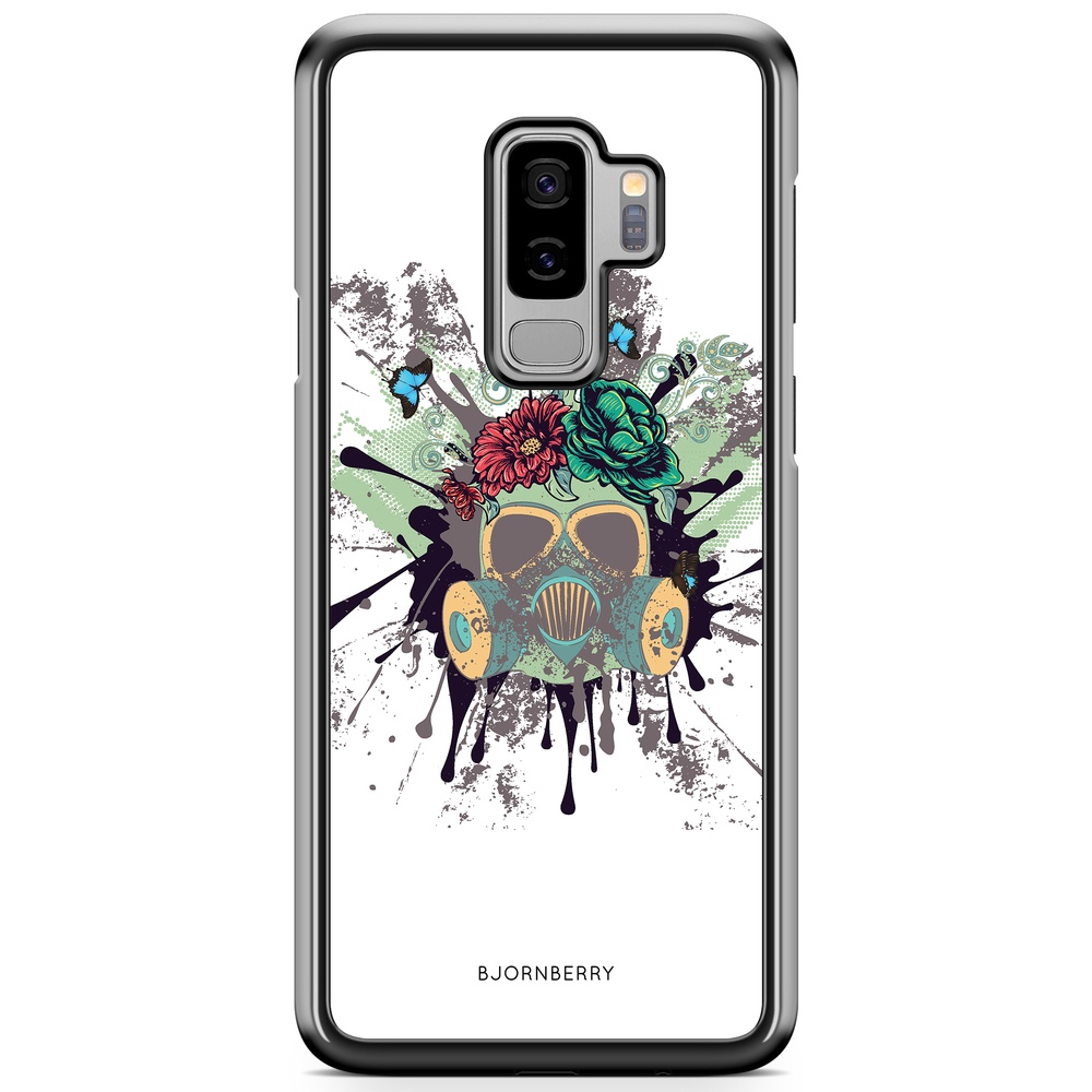 Samsung Galaxy S9 Plus Case - Gas Mask Flowers