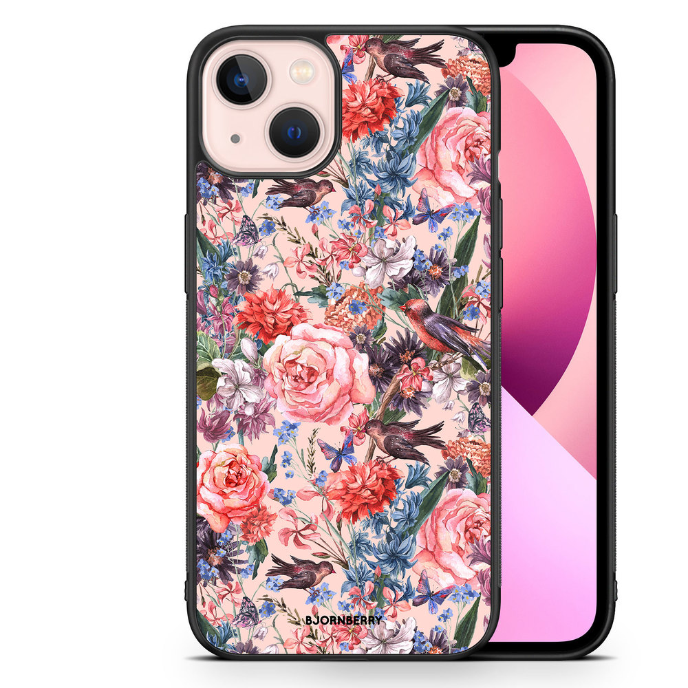 iPhone 13 Case - Birds & Flowers