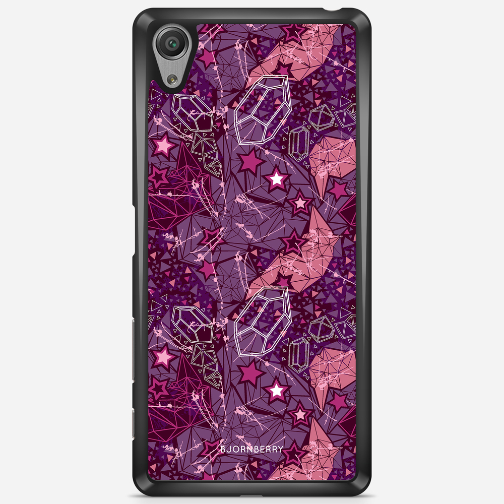 Sony Xperia X Performance Case - Purple Stars