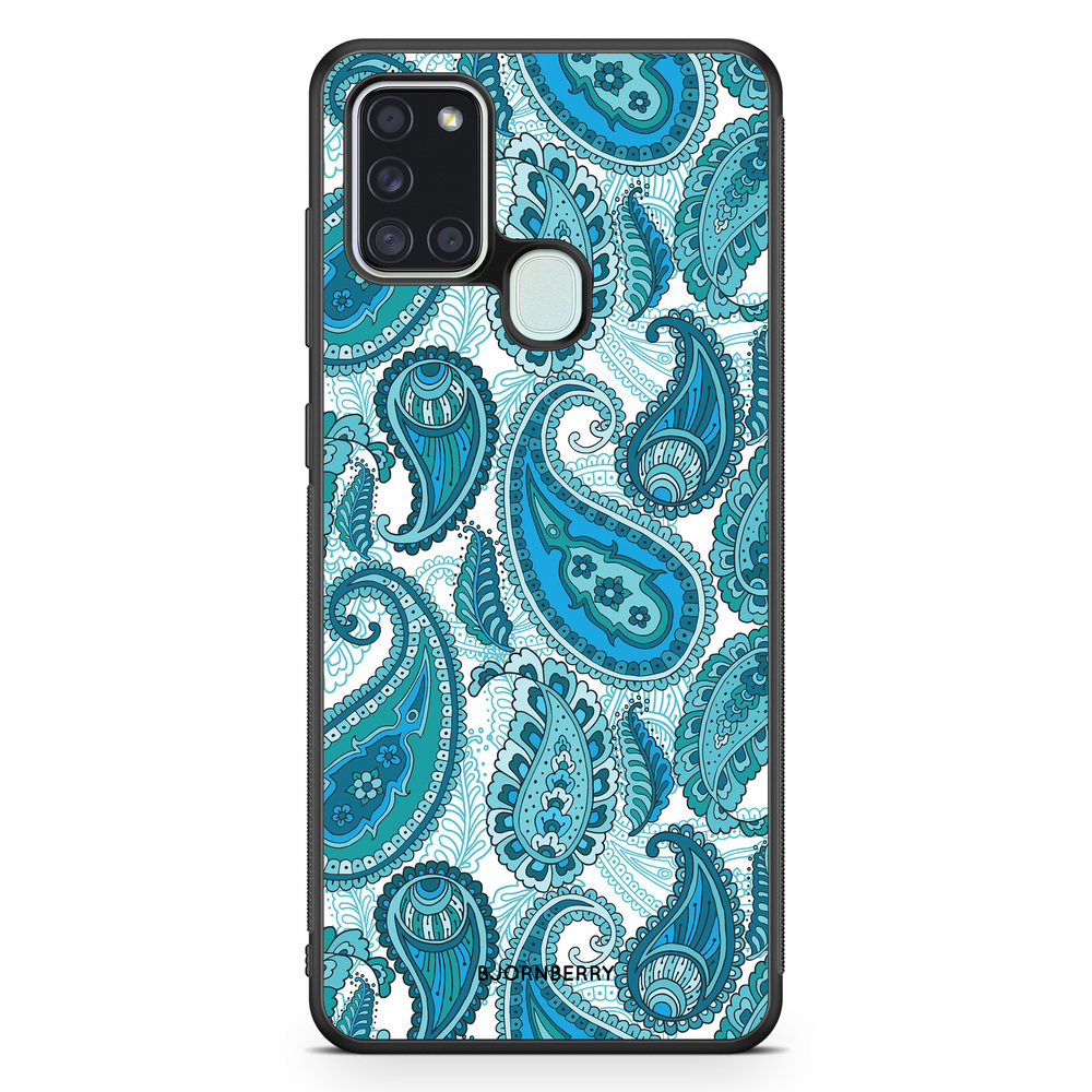 Samsung Galaxy A21s Case - Blue Paisley