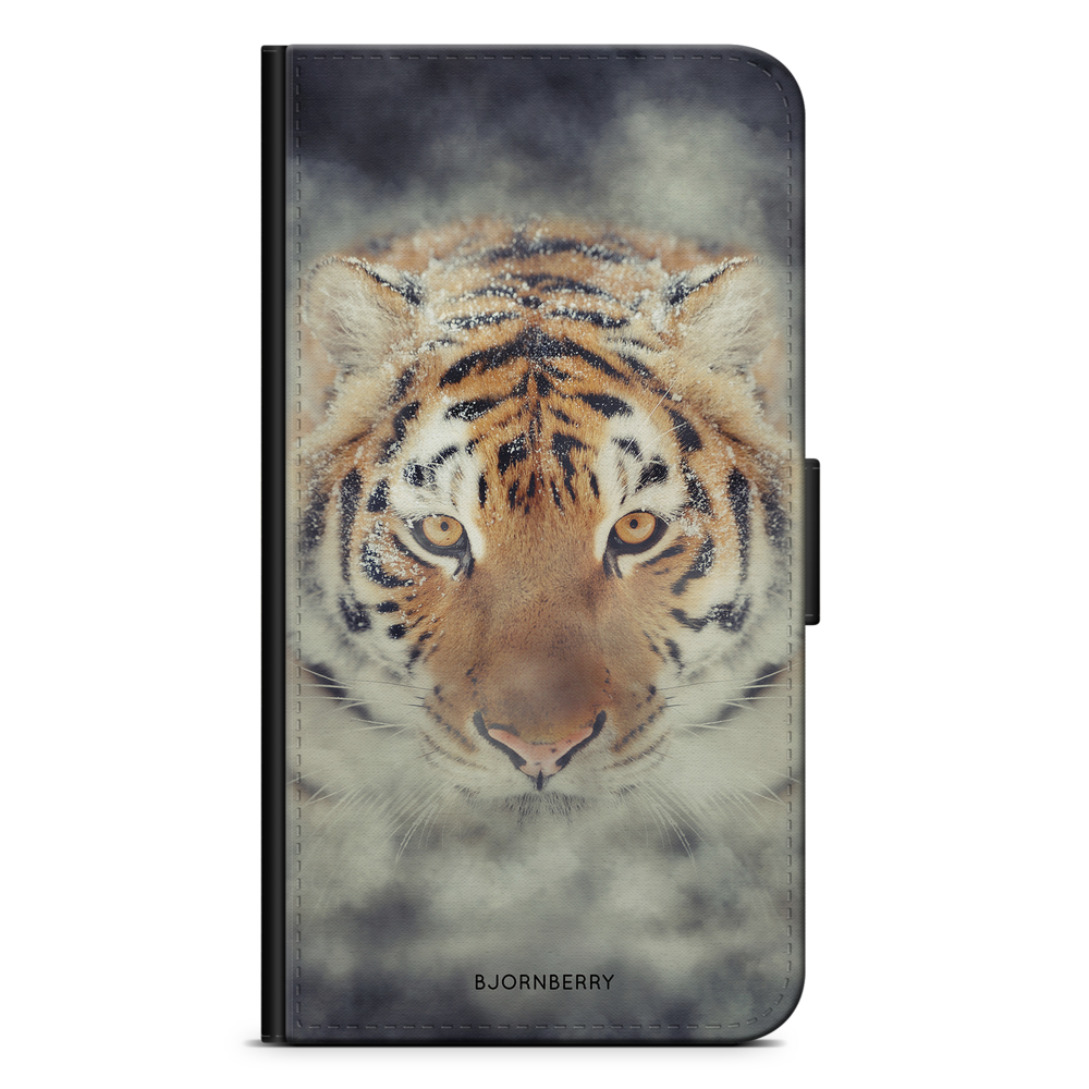 Samsung Galaxy A12 Plånboksfodral - Tiger Rök | Mobilskal & Mobilfodral BJORNBERRY