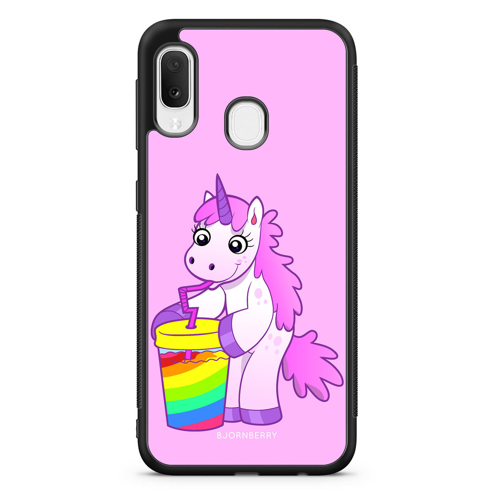 Samsung Galaxy A20e Case - Drinking Unicorn