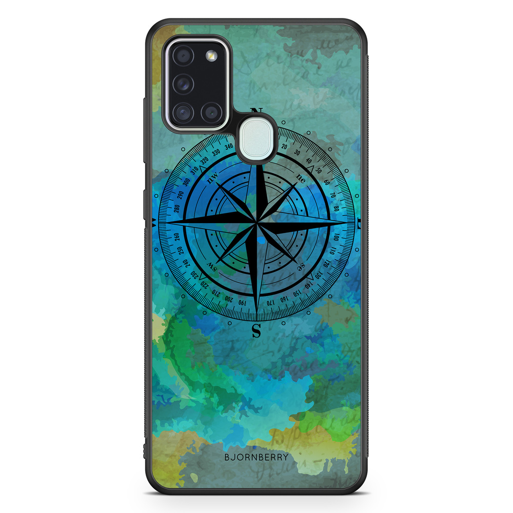 Samsung Galaxy A21s Case - Compass Background
