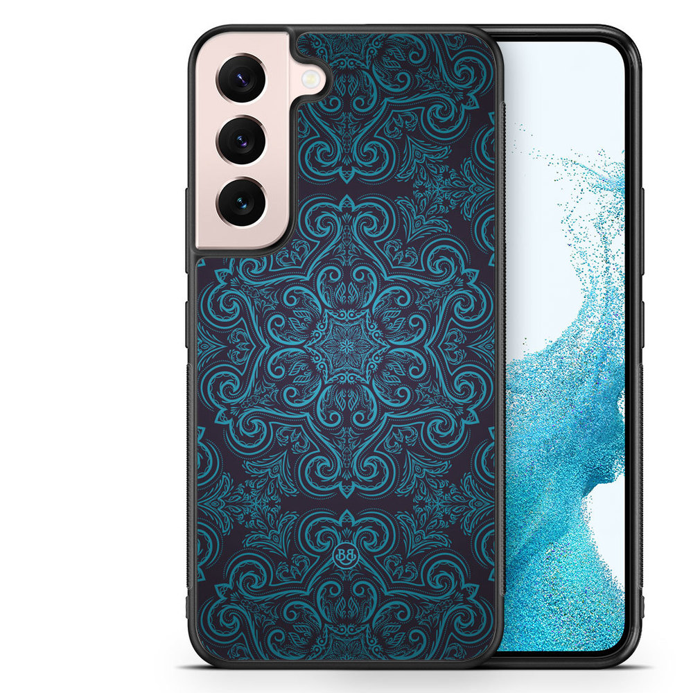 Samsung Galaxy S22 5G Case - Blue Retro Pattern