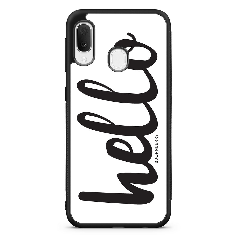 Samsung Galaxy A20e Case - Hello Black
