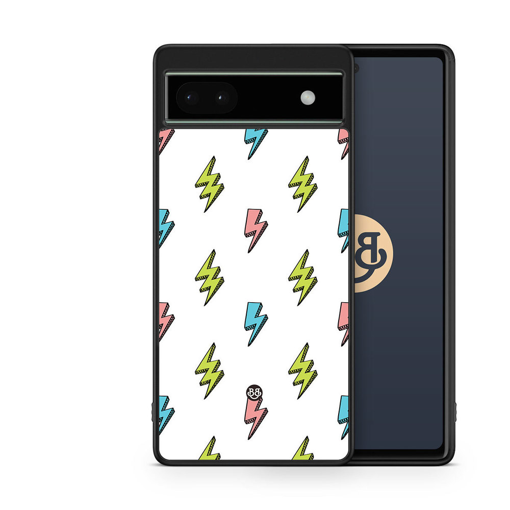 Google Pixel 6a Case - Lightning Bolts