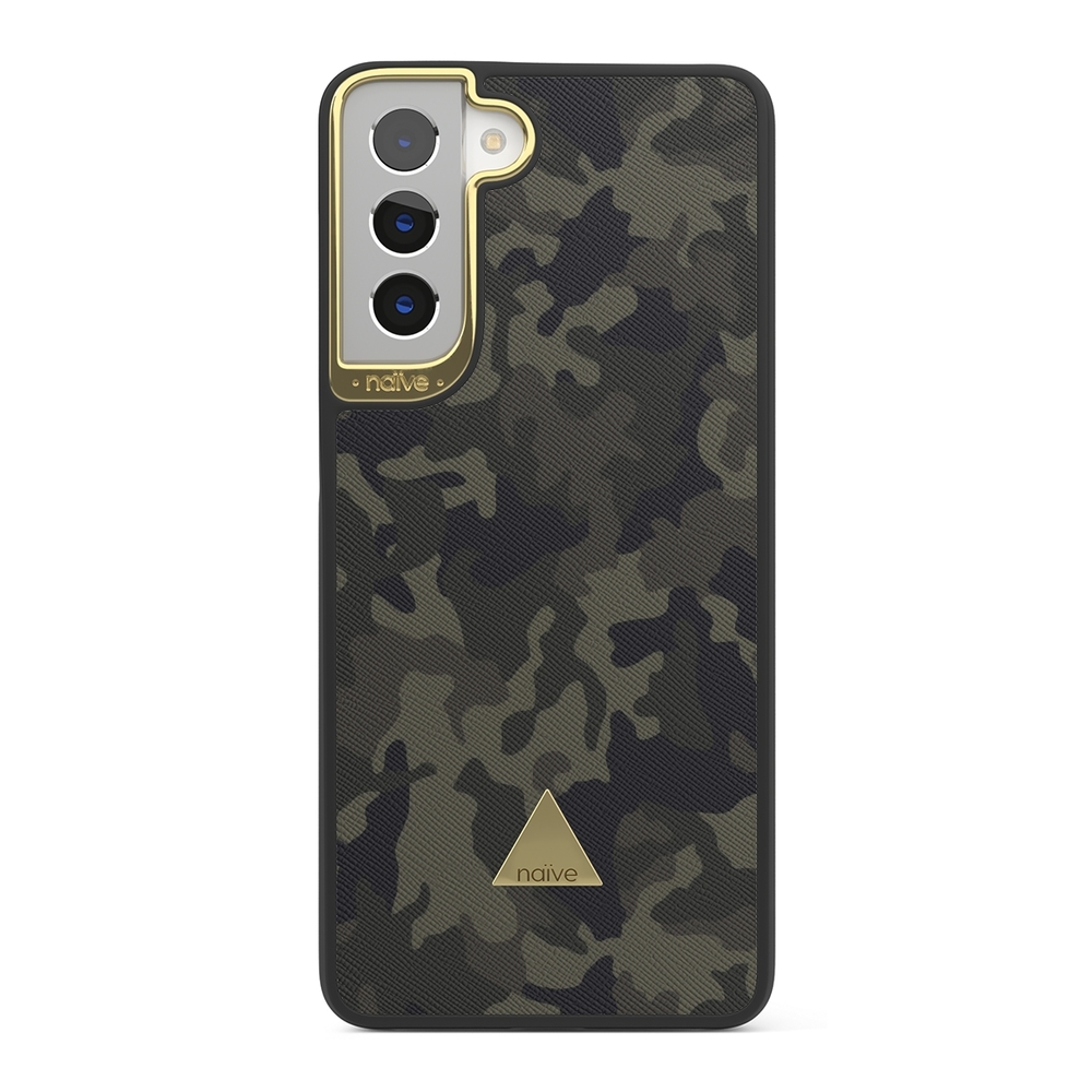 Naive Samsung Galaxy S21 Case - Jungle Green Camo