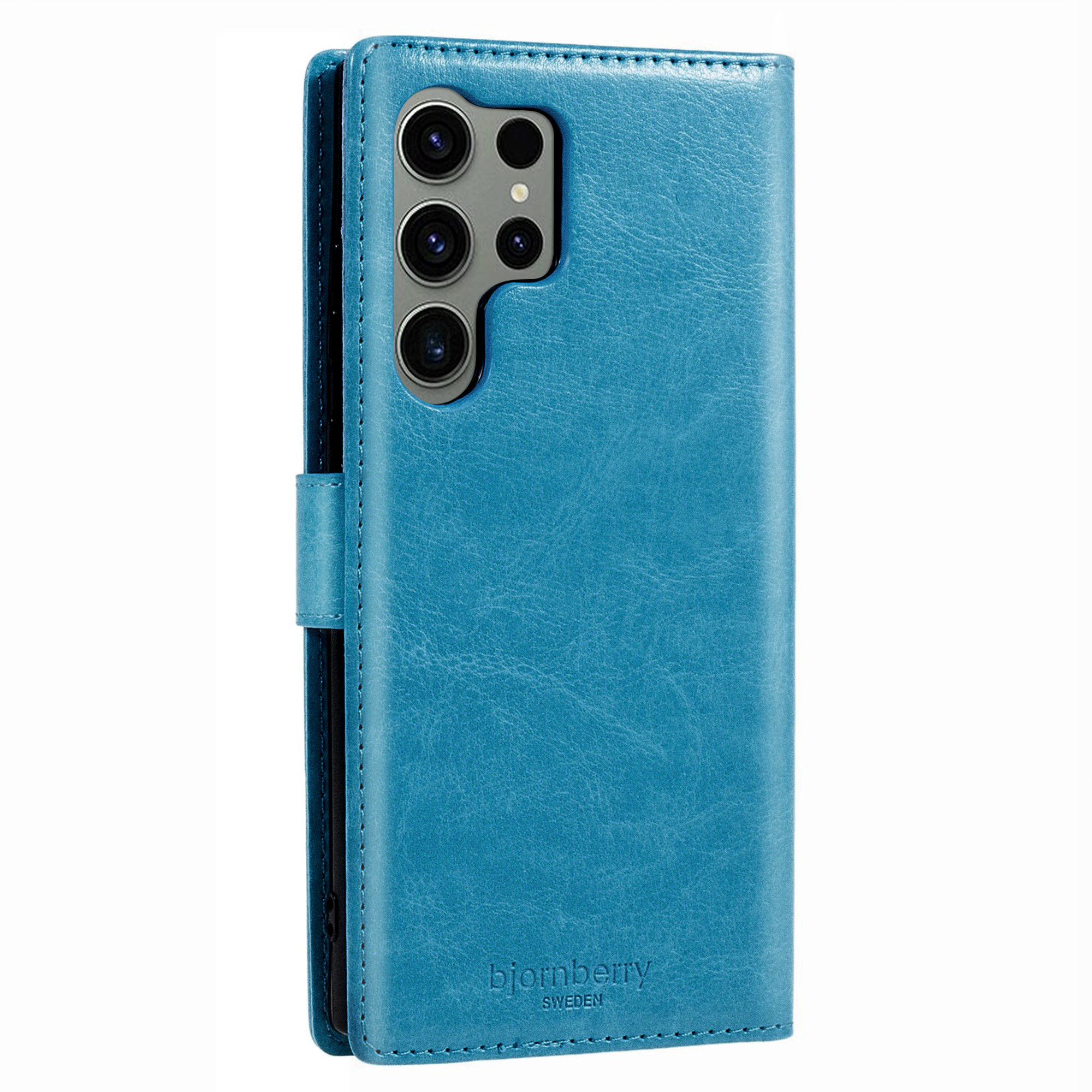 Samsung Galaxy S23 Ultra Magnet Wallet Case - Light Blue - 4