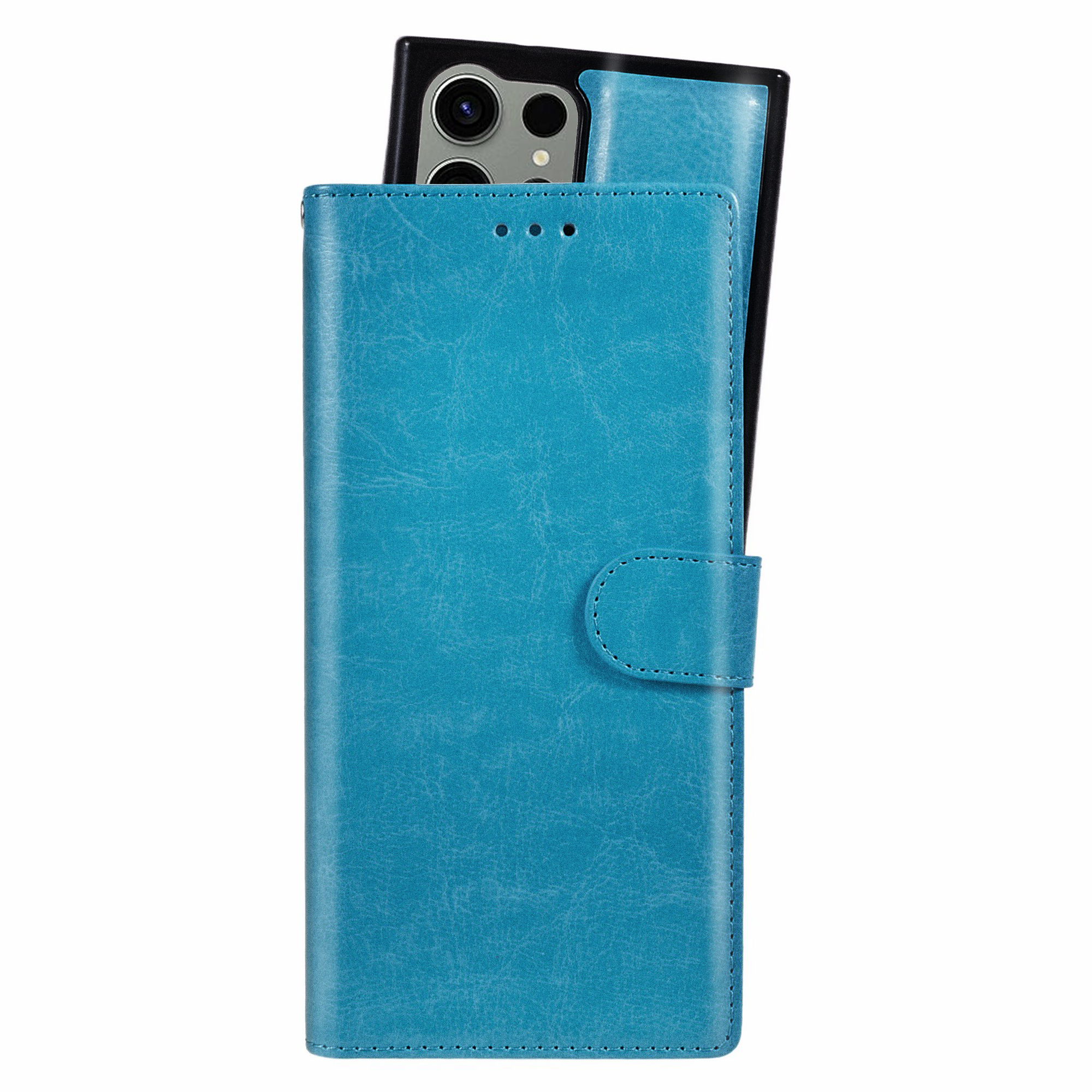 Samsung Galaxy S23 Ultra Magnet Wallet Case - Light Blue