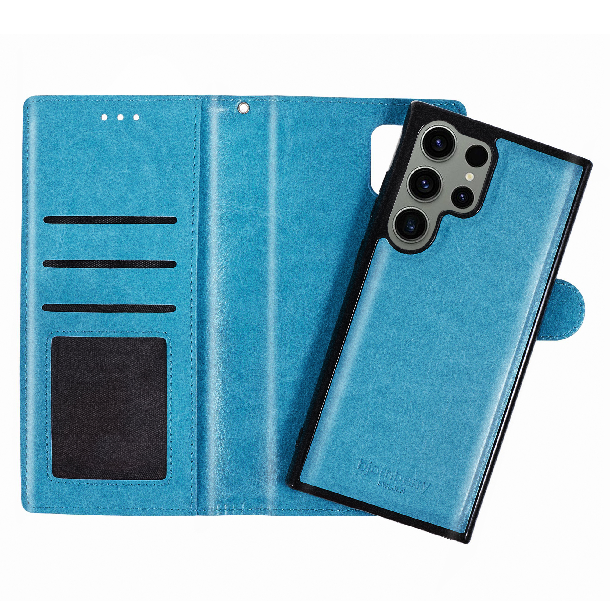 Samsung Galaxy S23 Ultra Magnet Wallet Case - Light Blue - 2