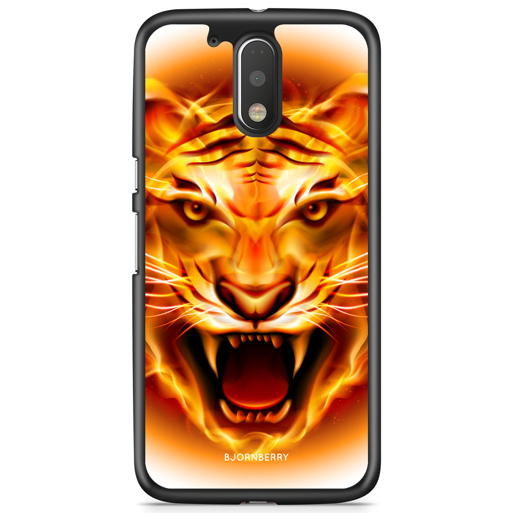 Moto G4/G4 Plus Case - Flames Tiger