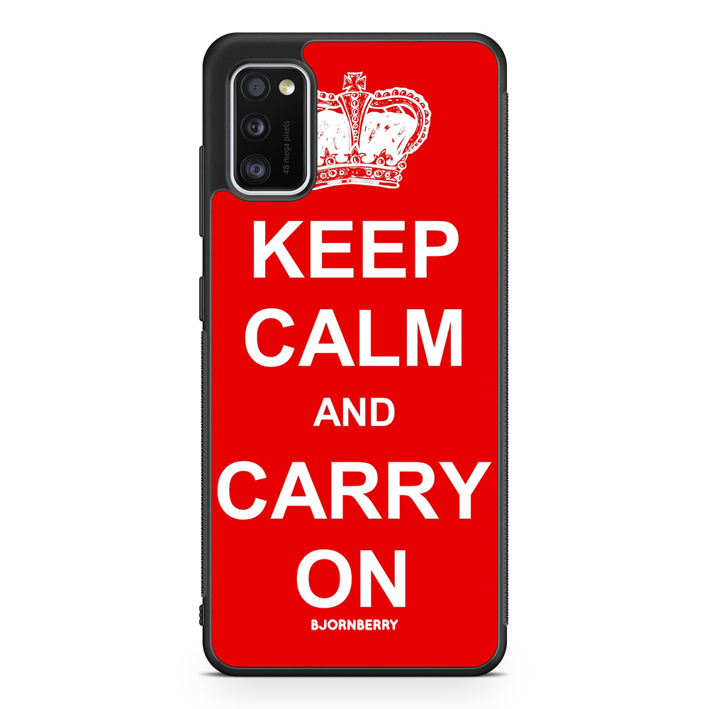Samsung Galaxy A41 Case - Keep calm carry on