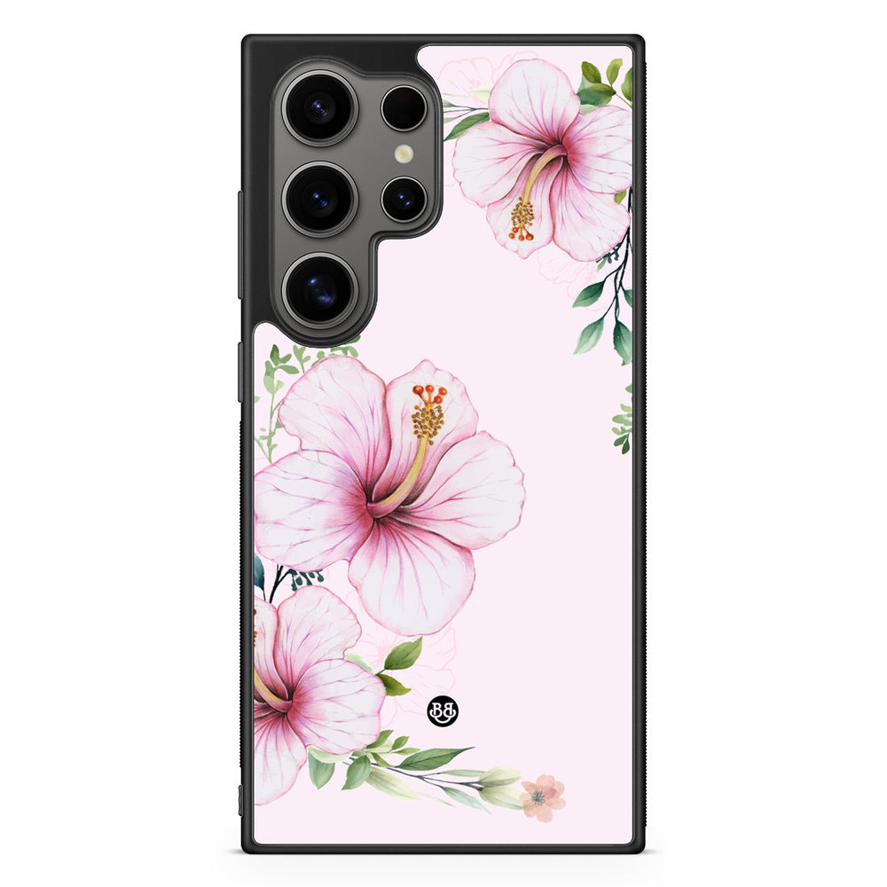 Samsung Galaxy S24 Ultra Case - WILD BLOOM - Soft Hibiscus
