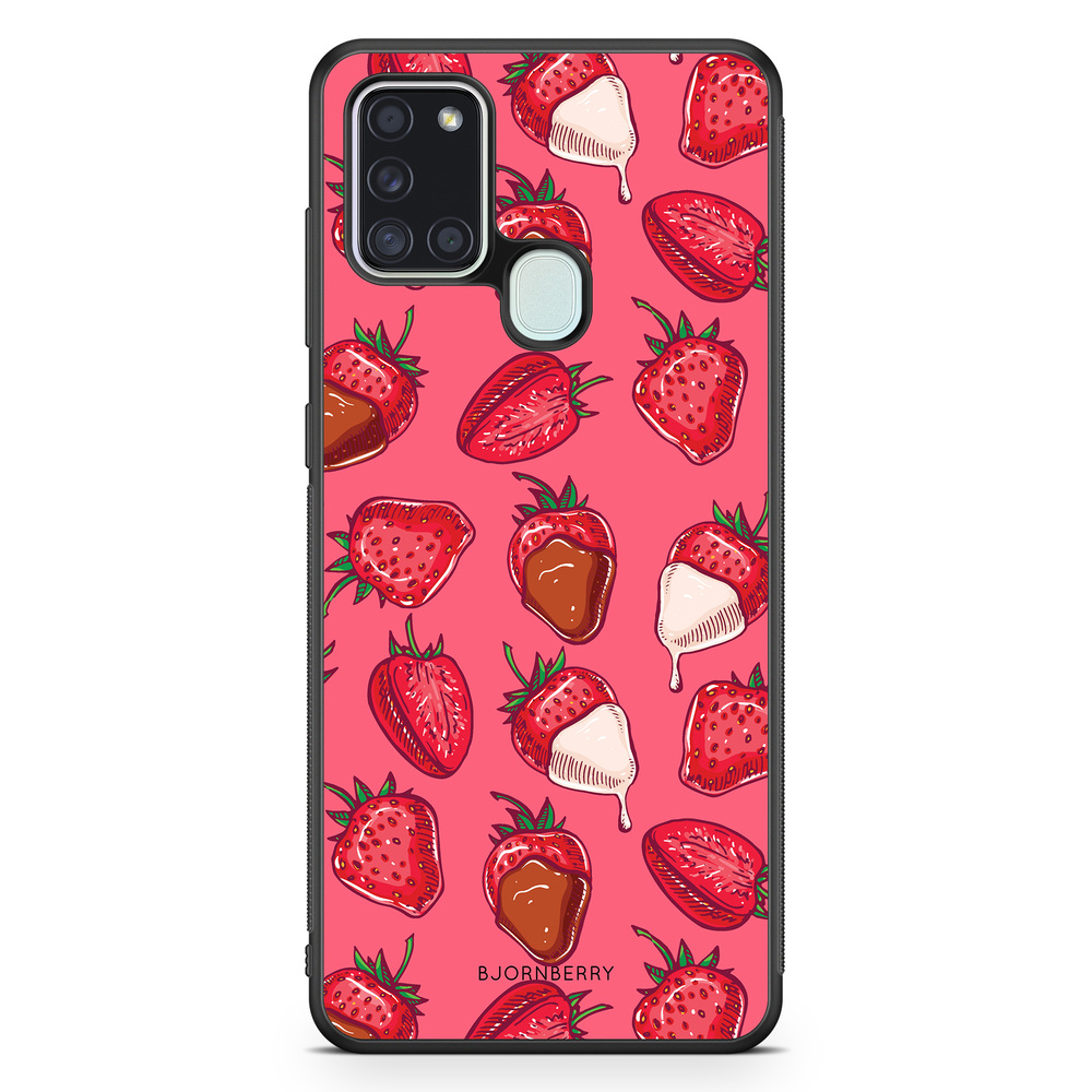 Samsung Galaxy A21s Case - Strawberry Chocolate