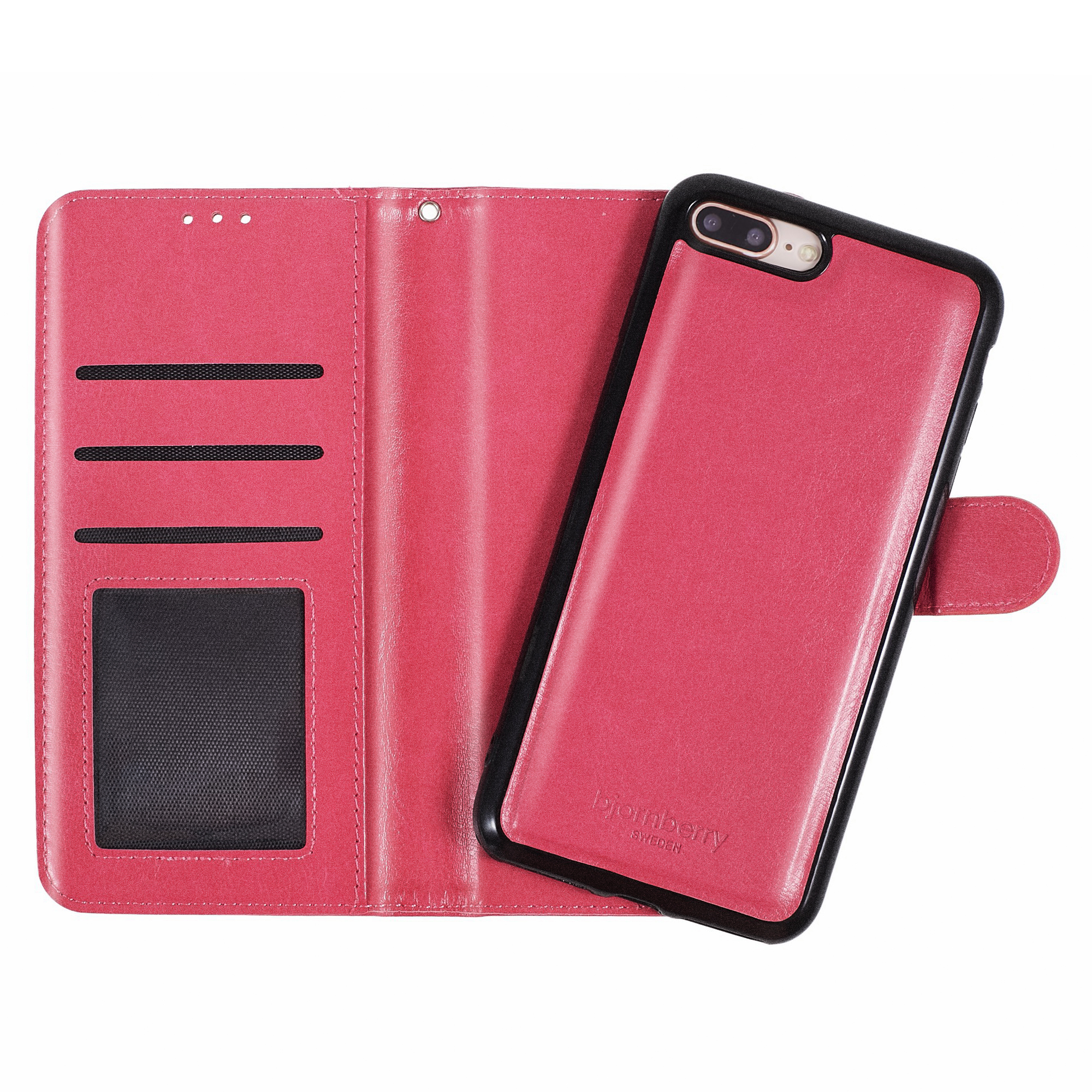iPhone 7 Plus/8 Plus Magnet Wallet Case - Magenta - 2