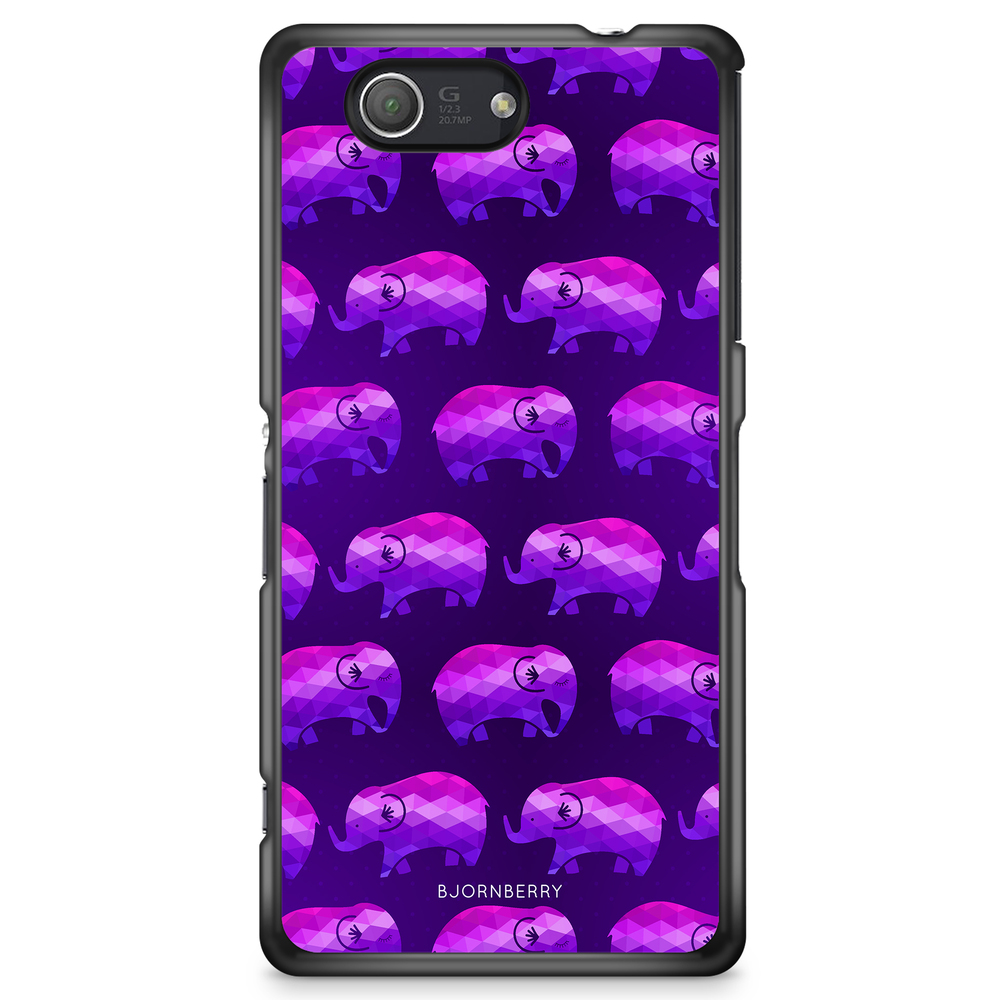 Sony Xperia Z3 Compact Case - Purple Elephant