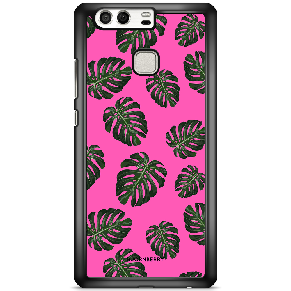 Huawei P9 Case - Monstera Pink