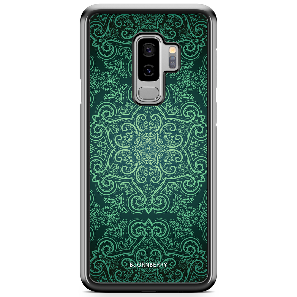 Samsung Galaxy S9 Plus Case - Green Retro Pattern