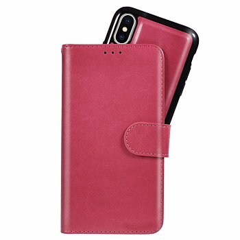 iPhone X/Xs Magnetfodral - Cerise