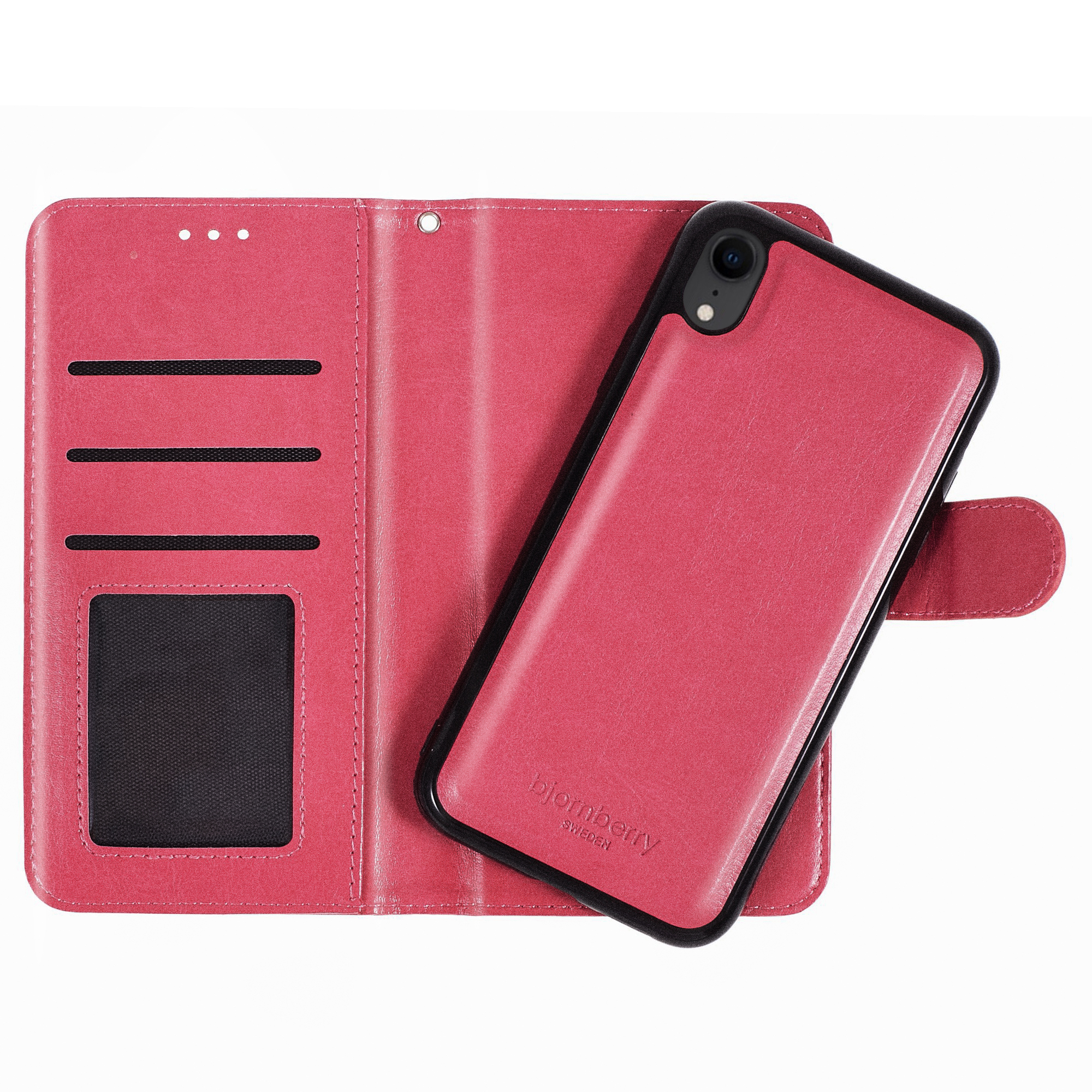 iPhone XR Magnet Wallet Case - Magenta - 2