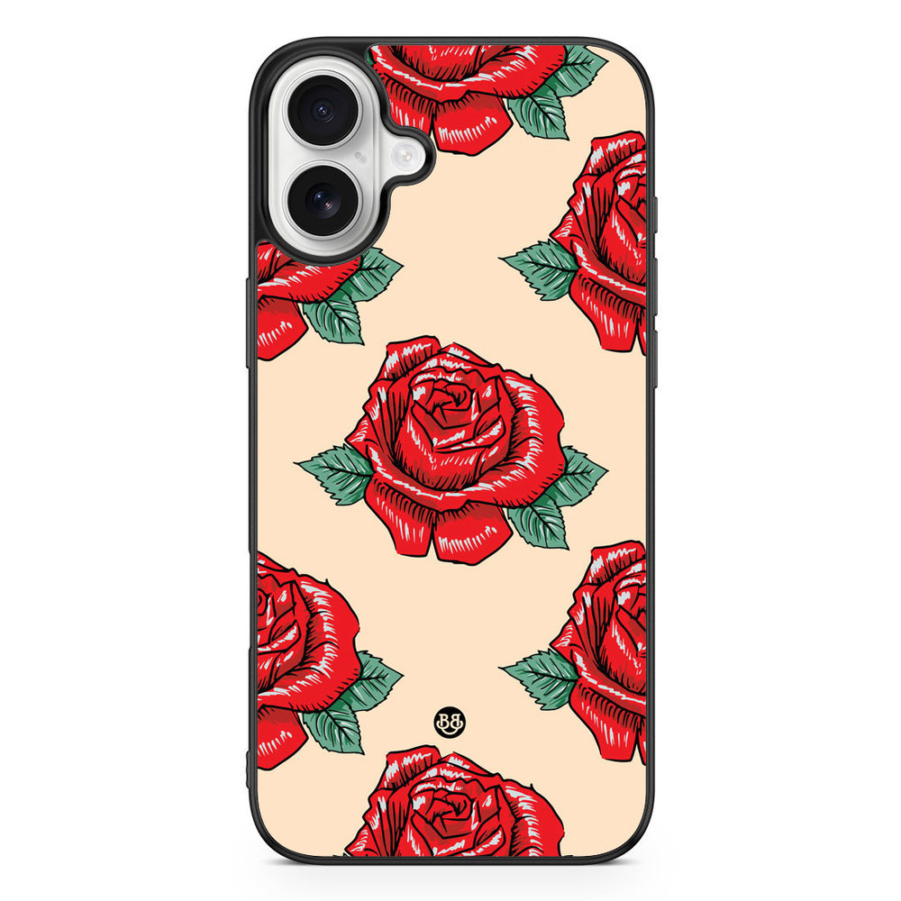 iPhone 16 Plus Case - Rose Pattern