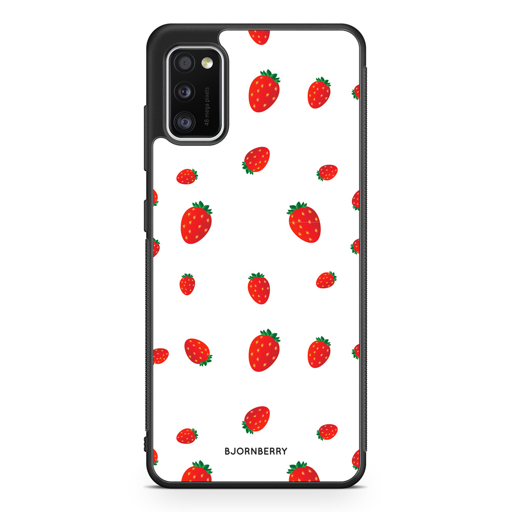 Samsung Galaxy A41 Case - Strawberry Pattern