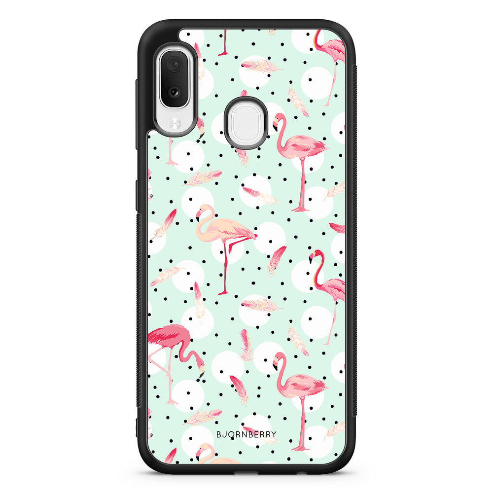 Samsung Galaxy A20e Case - Flamingos
