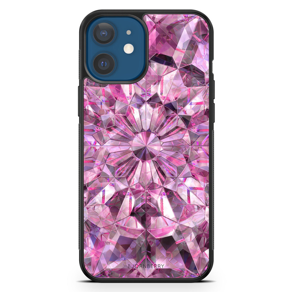 iPhone 12 Mini Case - Pink Crystals