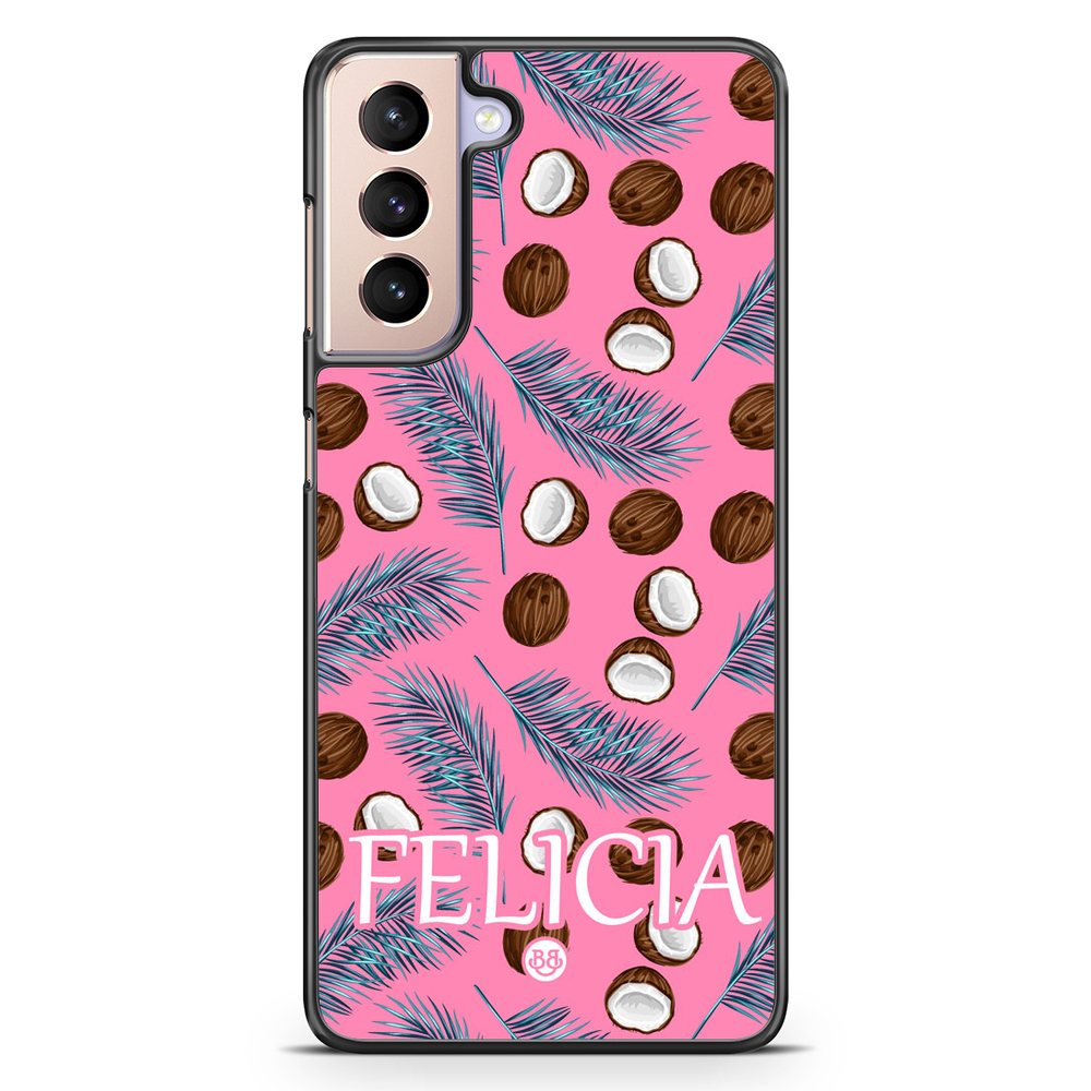 Samsung Galaxy S21 Custom Case - Tropical Name