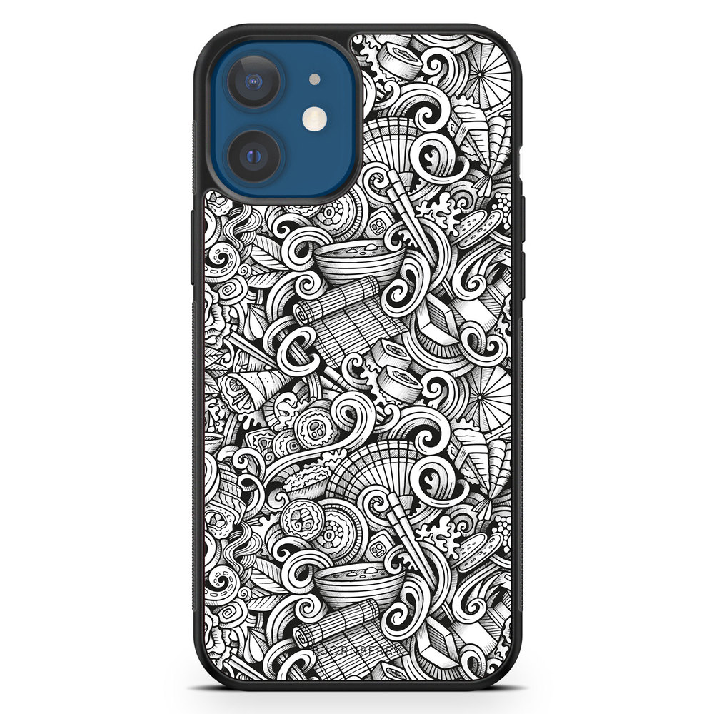 iPhone 12 Mini Case - Japanese Pattern