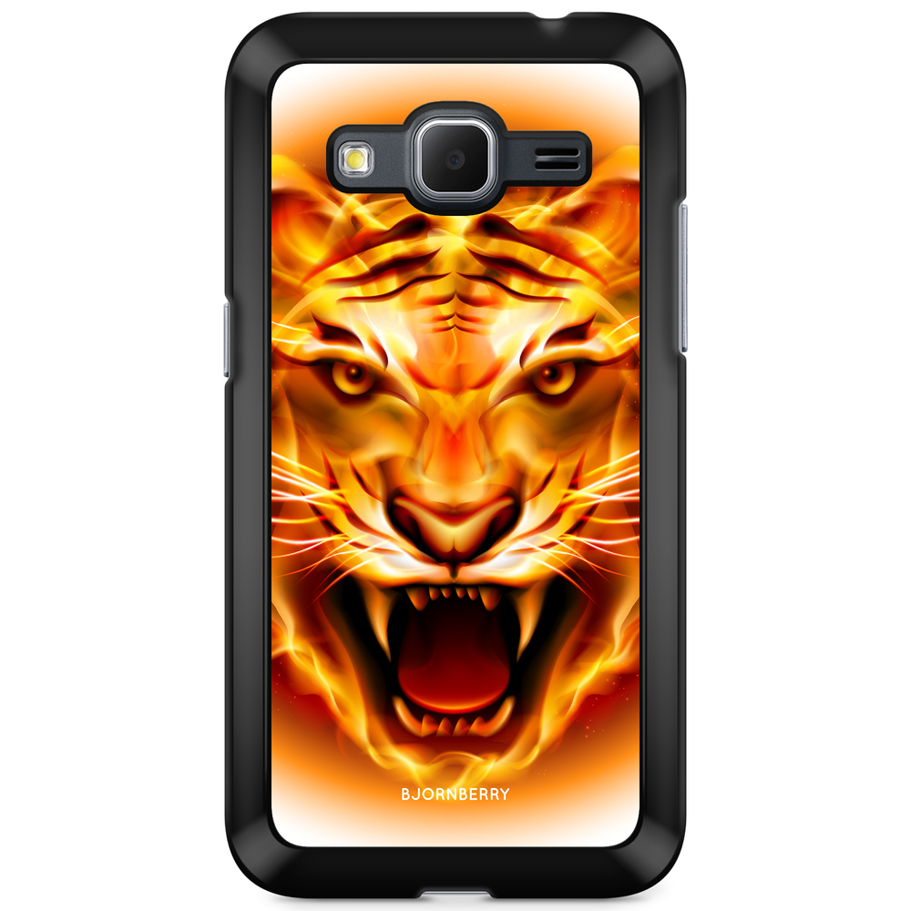 Samsung Galaxy Core Prime Case - Flames Tiger