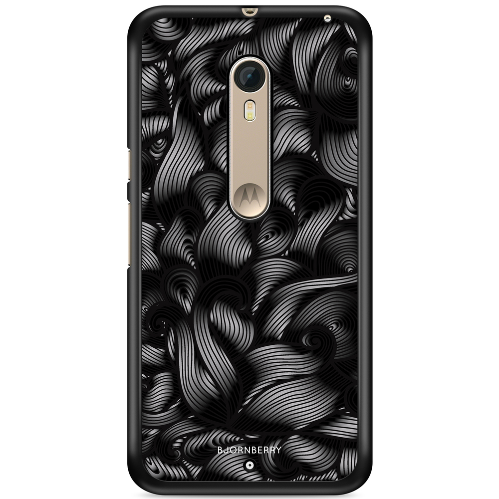 Moto X Style Case - Black Waves