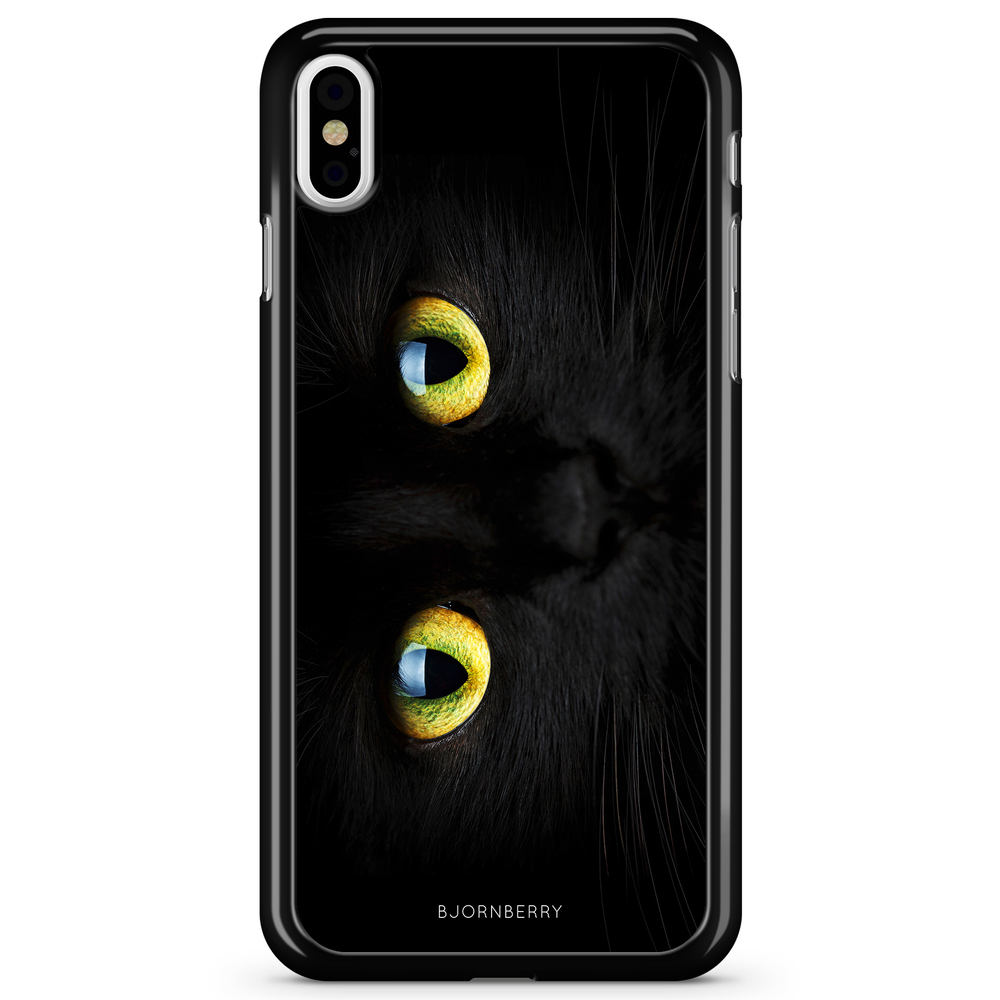 iPhone X / XS Case - Black Cat Close Up