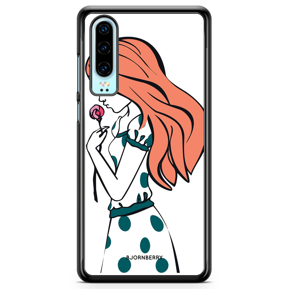 Huawei P30 Case - Girl Rose