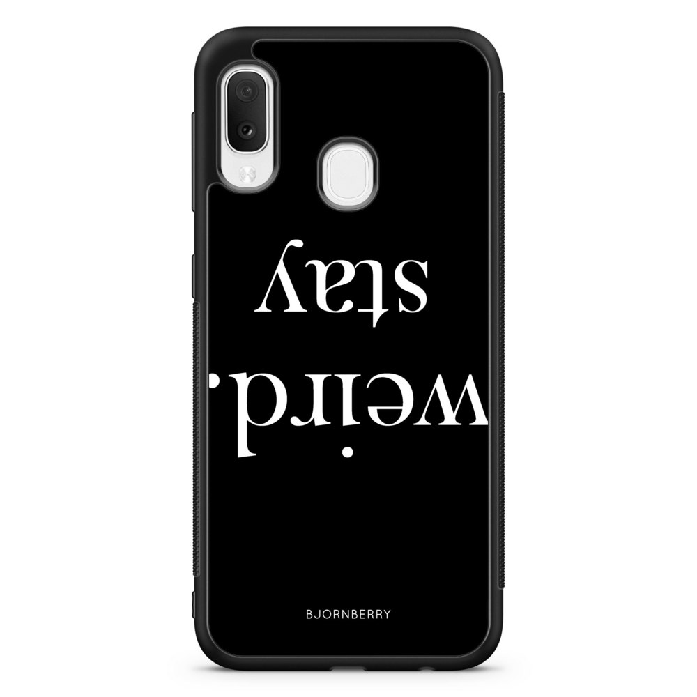 Samsung Galaxy A20e Case - STAY WEIRD White
