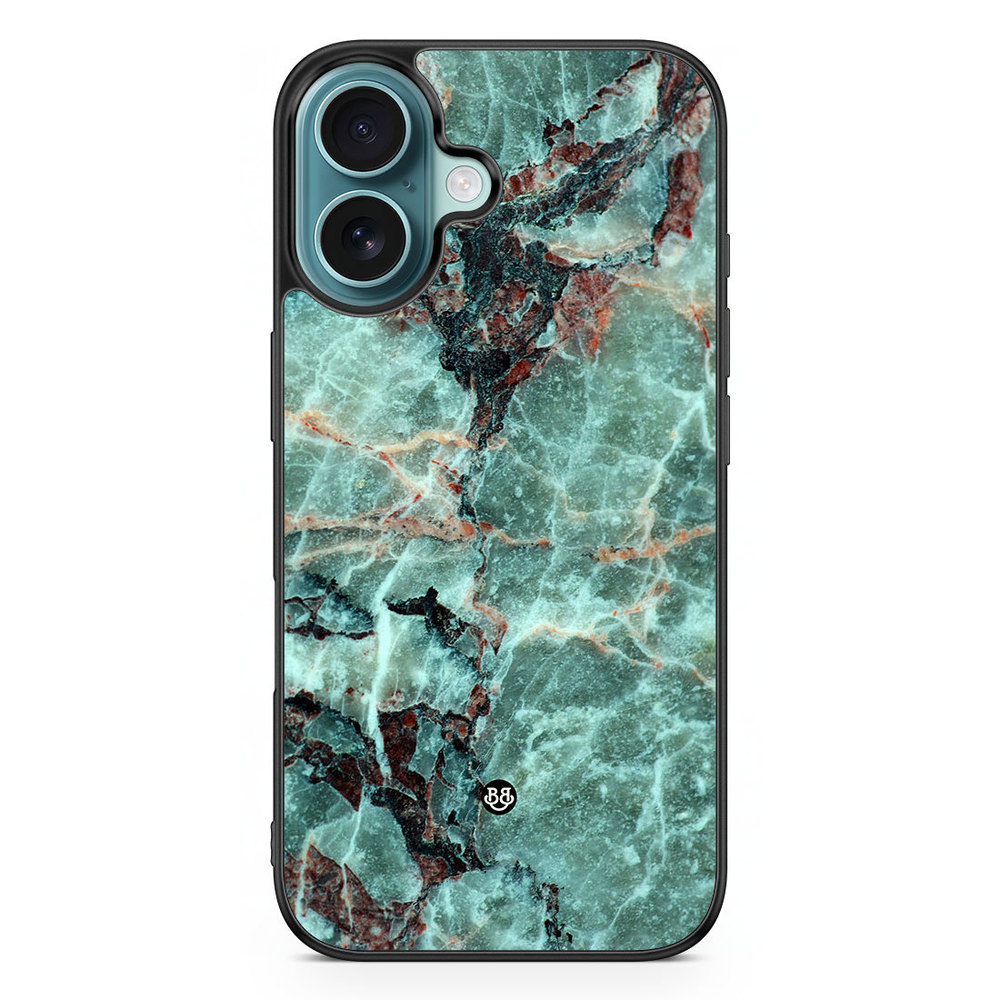 iPhone 16 Case - Green Marble