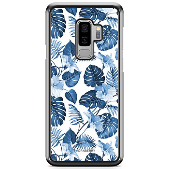 Samsung Galaxy S9 Plus Skal - Blå Blommor