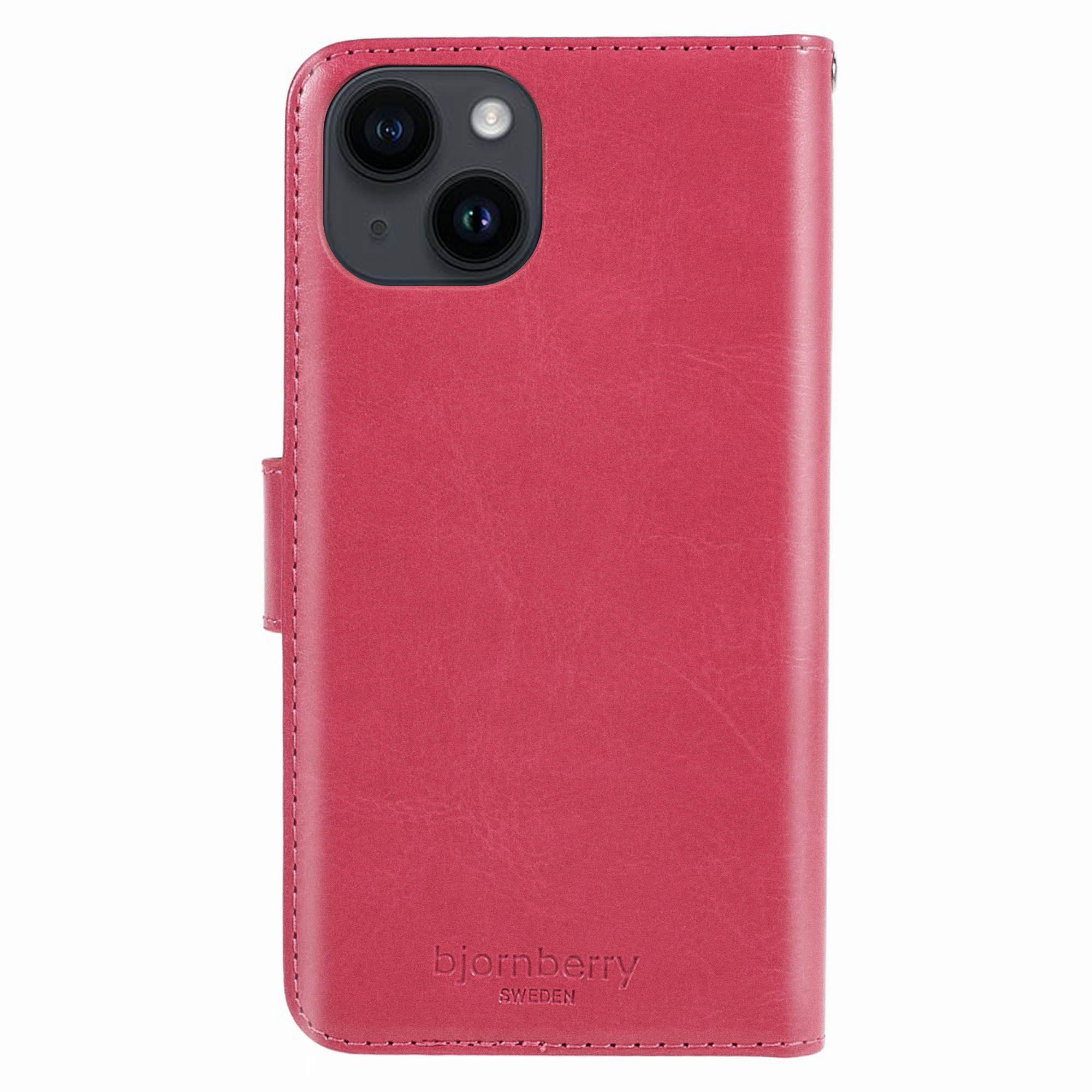 iPhone 14 Plus Magnet Wallet Case - Magenta - 4