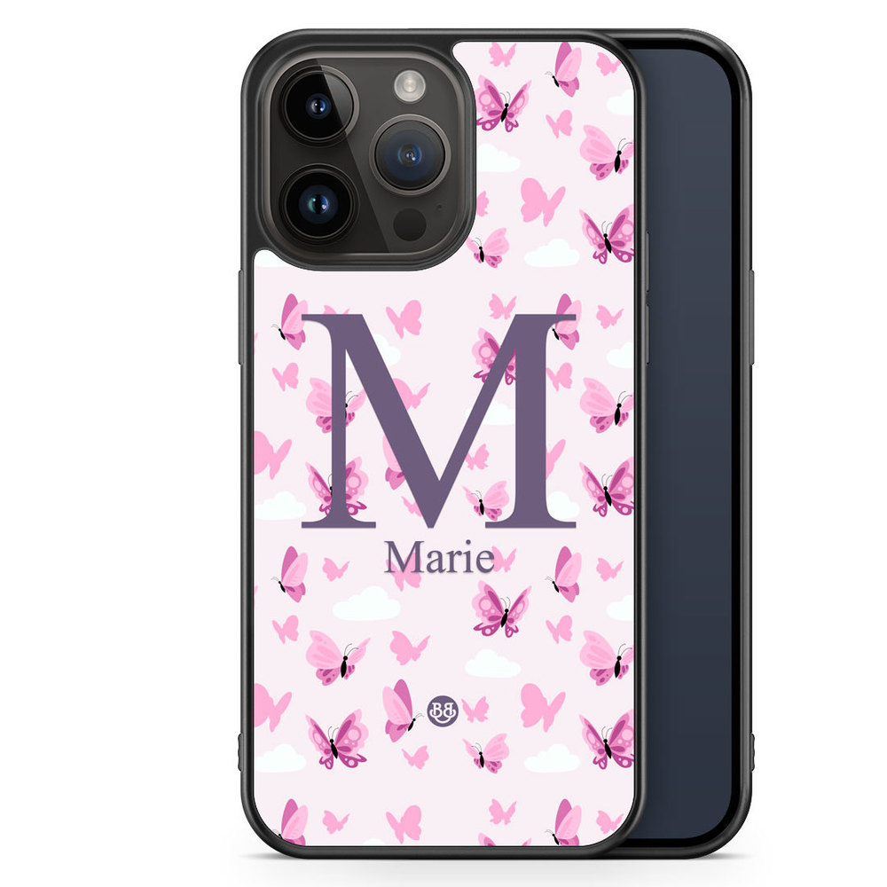 iPhone 14 Pro Max Custom Case - AWAKEN - Butterfly Pink